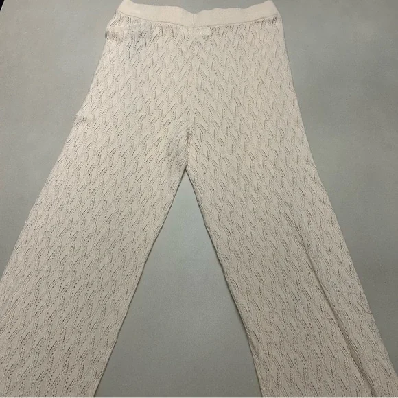 Selected Femme Cream Knit Pants , Size M NWT - Picture 11 of 15